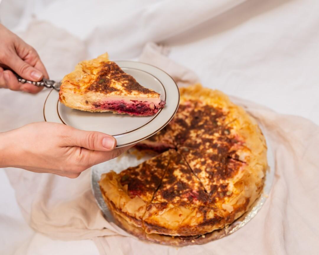 Punajuuri-vuohenjuustoquiche 8hlö